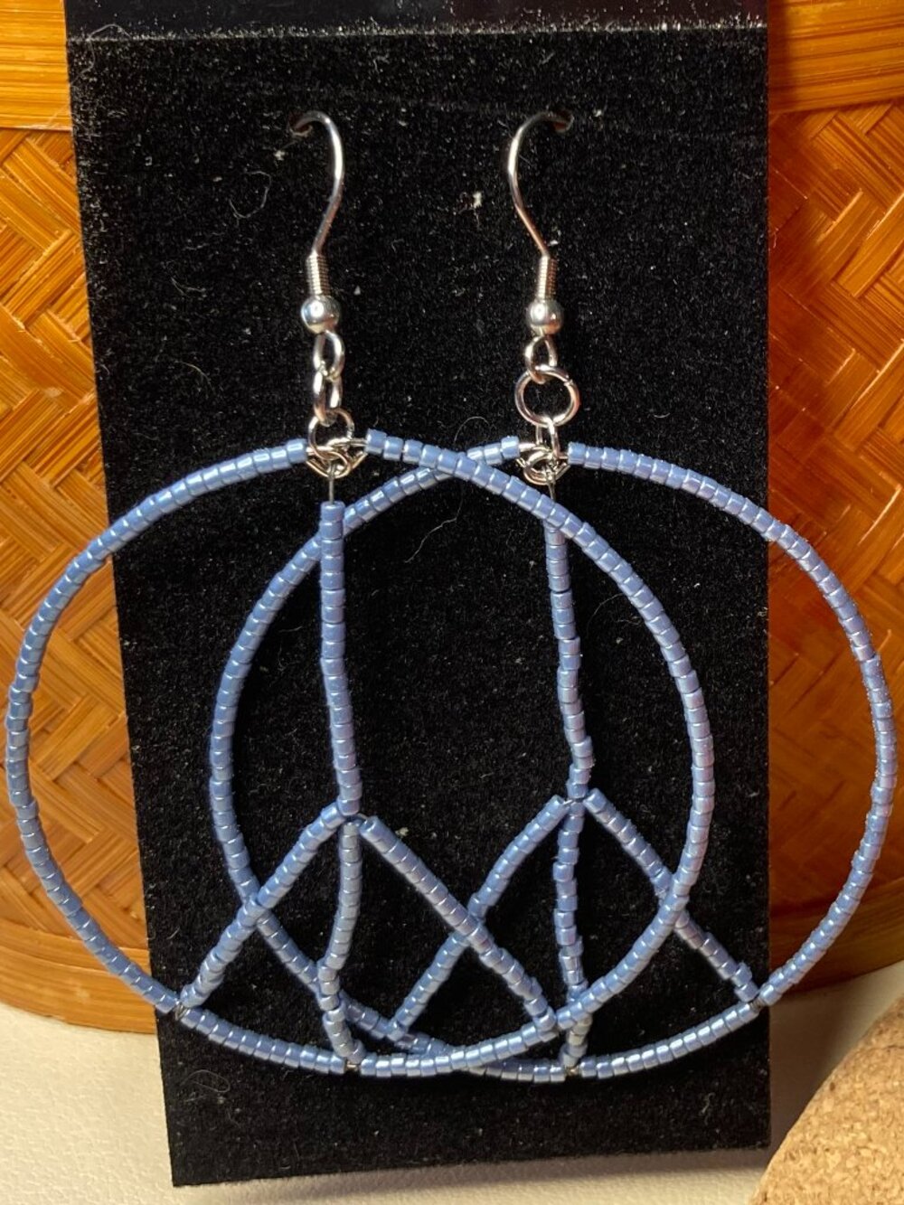 Peace sign earrings